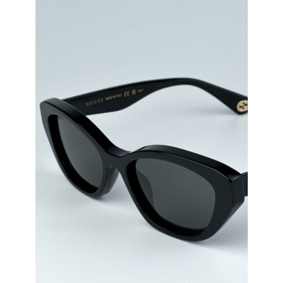 NEW Gucci GG1638S 001 Black Grey Anti-Reflective Women Cat Eye Sunglasses main image 10